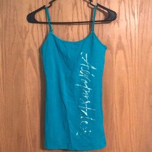 Aeropostale turquoise spaghetti strap tank top